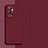 Ultra-thin Silicone Gel Soft Case 360 Degrees Cover YK1 for OnePlus 9 Pro 5G Red Wine