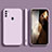 Ultra-thin Silicone Gel Soft Case 360 Degrees Cover YK1 for Samsung Galaxy M11 Clove Purple
