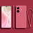 Ultra-thin Silicone Gel Soft Case 360 Degrees Cover YK1 for Vivo T1 5G Hot Pink