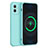Ultra-thin Silicone Gel Soft Case 360 Degrees Cover YK1 for Vivo Y75 5G Cyan