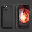 Ultra-thin Silicone Gel Soft Case 360 Degrees Cover YK2 for Apple iPhone 14 Black