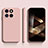 Ultra-thin Silicone Gel Soft Case 360 Degrees Cover YK3 for Xiaomi Mi 14 5G Pink