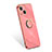 Ultra-thin Silicone Gel Soft Case Cover with Finger Ring Stand for Apple iPhone 14