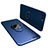 Ultra-thin Silicone Gel Soft Case Cover with Finger Ring Stand for Huawei Honor V10 Blue