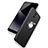 Ultra-thin Silicone Gel Soft Case Cover with Finger Ring Stand for Huawei Y7 Prime Black