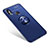 Ultra-thin Silicone Gel Soft Case Cover with Finger Ring Stand for Xiaomi Mi A2 Blue