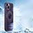 Ultra-thin Silicone Gel Soft Case Cover with Mag-Safe Magnetic AC1 for Apple iPhone 14 Plus Purple