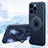 Ultra-thin Silicone Gel Soft Case Cover with Mag-Safe Magnetic AC1 for Apple iPhone 15 Pro Blue