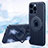 Ultra-thin Silicone Gel Soft Case Cover with Mag-Safe Magnetic AC1 for Apple iPhone 15 Pro Max Blue
