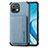 Ultra-thin Silicone Gel Soft Case Cover with Magnetic A04 for Xiaomi Mi 11 5G Blue