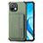 Ultra-thin Silicone Gel Soft Case Cover with Magnetic A04 for Xiaomi Mi 11 5G Green