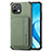 Ultra-thin Silicone Gel Soft Case Cover with Magnetic A04 for Xiaomi Mi 11 Lite 5G Green