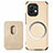 Ultra-thin Silicone Gel Soft Case Cover with Magnetic A05 for Xiaomi Mi 11 Lite 4G Gold