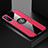 Ultra-thin Silicone Gel Soft Case Cover with Magnetic Finger Ring Stand A01 for Huawei Enjoy 20 Pro 5G Hot Pink