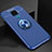 Ultra-thin Silicone Gel Soft Case Cover with Magnetic Finger Ring Stand A01 for Huawei Mate 30 Lite