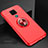 Ultra-thin Silicone Gel Soft Case Cover with Magnetic Finger Ring Stand A01 for Huawei Mate 30 Lite