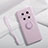 Ultra-thin Silicone Gel Soft Case Cover with Magnetic Finger Ring Stand A01 for Huawei Mate 40 Pro Clove Purple