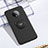 Ultra-thin Silicone Gel Soft Case Cover with Magnetic Finger Ring Stand A01 for OnePlus 7T