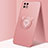 Ultra-thin Silicone Gel Soft Case Cover with Magnetic Finger Ring Stand A01 for Oppo A53 5G Rose Gold