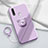 Ultra-thin Silicone Gel Soft Case Cover with Magnetic Finger Ring Stand A01 for Oppo A8