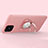 Ultra-thin Silicone Gel Soft Case Cover with Magnetic Finger Ring Stand A01 for Oppo A92s 5G