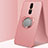 Ultra-thin Silicone Gel Soft Case Cover with Magnetic Finger Ring Stand A01 for Oppo A9X