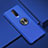 Ultra-thin Silicone Gel Soft Case Cover with Magnetic Finger Ring Stand A01 for Oppo RX17 Pro Blue