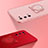 Ultra-thin Silicone Gel Soft Case Cover with Magnetic Finger Ring Stand A01 for Realme V15 5G