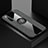 Ultra-thin Silicone Gel Soft Case Cover with Magnetic Finger Ring Stand A01 for Realme X50 5G Gray