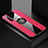 Ultra-thin Silicone Gel Soft Case Cover with Magnetic Finger Ring Stand A01 for Realme X50m 5G Hot Pink