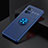 Ultra-thin Silicone Gel Soft Case Cover with Magnetic Finger Ring Stand A01 for Vivo iQOO 9 Pro 5G Blue