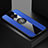 Ultra-thin Silicone Gel Soft Case Cover with Magnetic Finger Ring Stand A01 for Vivo S1 Pro Blue