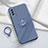 Ultra-thin Silicone Gel Soft Case Cover with Magnetic Finger Ring Stand A01 for Vivo Y20