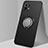 Ultra-thin Silicone Gel Soft Case Cover with Magnetic Finger Ring Stand A01 for Xiaomi Mi 11 5G Black