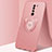 Ultra-thin Silicone Gel Soft Case Cover with Magnetic Finger Ring Stand A01 for Xiaomi Redmi 9 Prime India