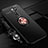 Ultra-thin Silicone Gel Soft Case Cover with Magnetic Finger Ring Stand A01 for Xiaomi Redmi Note 8 Pro