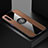 Ultra-thin Silicone Gel Soft Case Cover with Magnetic Finger Ring Stand A02 for Huawei Honor 9X Pro Brown