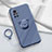 Ultra-thin Silicone Gel Soft Case Cover with Magnetic Finger Ring Stand A02 for Huawei Nova 8 Pro 5G
