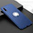 Ultra-thin Silicone Gel Soft Case Cover with Magnetic Finger Ring Stand A02 for Huawei P Smart Z (2019) Blue