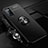 Ultra-thin Silicone Gel Soft Case Cover with Magnetic Finger Ring Stand A02 for Oppo A52