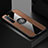 Ultra-thin Silicone Gel Soft Case Cover with Magnetic Finger Ring Stand A02 for Oppo Find X2 Lite Brown