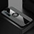 Ultra-thin Silicone Gel Soft Case Cover with Magnetic Finger Ring Stand A02 for Oppo Reno3 Gray