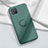 Ultra-thin Silicone Gel Soft Case Cover with Magnetic Finger Ring Stand A02 for Oppo Reno4 Z 5G