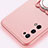 Ultra-thin Silicone Gel Soft Case Cover with Magnetic Finger Ring Stand A02 for Realme V15 5G