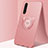 Ultra-thin Silicone Gel Soft Case Cover with Magnetic Finger Ring Stand A02 for Realme X50t 5G