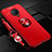 Ultra-thin Silicone Gel Soft Case Cover with Magnetic Finger Ring Stand A02 for Vivo Nex 3 Red