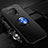 Ultra-thin Silicone Gel Soft Case Cover with Magnetic Finger Ring Stand A02 for Vivo Nex 3S Blue and Black