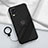 Ultra-thin Silicone Gel Soft Case Cover with Magnetic Finger Ring Stand A02 for Vivo V20 Pro 5G