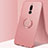 Ultra-thin Silicone Gel Soft Case Cover with Magnetic Finger Ring Stand A02 for Xiaomi Redmi 8