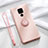 Ultra-thin Silicone Gel Soft Case Cover with Magnetic Finger Ring Stand A03 for Huawei Nova 5i Pro